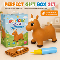 Jouets gonflables pour tout-petits, cheval sauteur spatial, fournis directement par l'usine