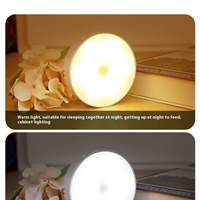 Veilleuse LED intelligente à détecteur de présence humaine, contrôle tactile, pour dortoir, veilleuse de sommeil à télécommande, best-seller
