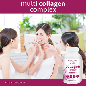 Capsules de collagène multi-peptides en vrac pour femmes, 240 capsules, complément de collagène hydratant pour une peau éclatante - Product Image 3