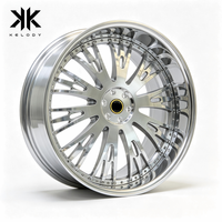 ملكودي VIP مطلية بحافة كروم متعددة الأحاديث شفاه عميقة 19-22 بوصة 5x x 5x x x x x x x مقعر فاخر مخصص ET