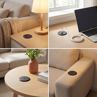 Chargeur USB industriel pour canapé, Hub USB-C dissimulé pour table, Multiprise de bureau, Mini PD20W intelligent de 2 pouces