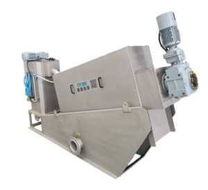 Máquina deshidratadora de lodos de algas de disco múltiple químico físico voluta móvil - Product Image 3