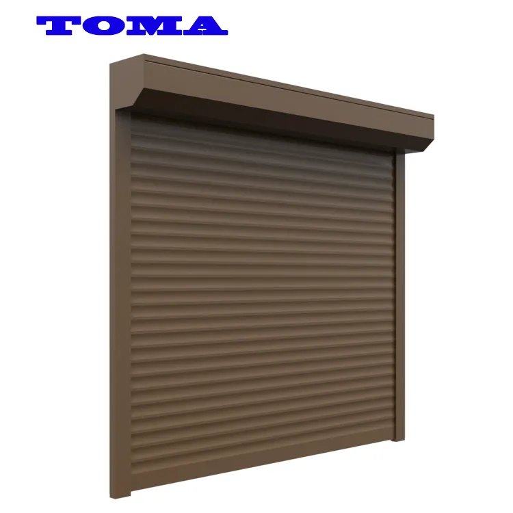 Persiana enrollable de aluminio para puerta enrollable de garaje, control remoto automático de puerta enrollable, AS2047, ISO9001, ISO14001, ISO45001