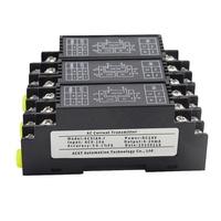 Haute précision 0.1% FS 4-20mA 0-10V 0-5V 35mm Module convertisseur AC Rail DIN 0-500mA 1A 5A 10A 1 en 1 Transmetteur de courant AC