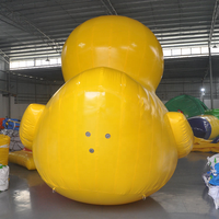 Modèle de dessin animé gonflable géant en PVC jaune de 20 pieds Personnages d'animaux Décoration d'événement Ballon gonflable publicitaire Canard gonflable