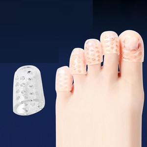 Vente en gros manchon de <span class=keywords><strong>protection</strong></span> pour petit <span class=keywords><strong>orteil</strong></span> avec <span class=keywords><strong>protection</strong></span> des orteils en <span class=keywords><strong>silicone</strong></span> respirant, usure des orteils séparés, adoucissement des articulations anti-usure - Product Image 4
