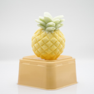 Crème glacée à l'ananas bicolore, différentes saveurs et formes, crème glacée au design nouveau, crème glacée molle à l'ananas 3D - Product Image 1