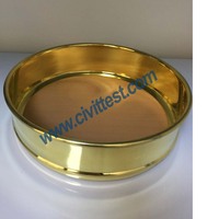 Tamis de laboratoire en laiton pour sols, maille de fil de fer de 200 mm
