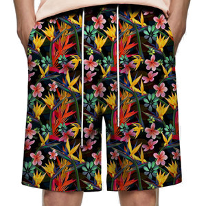 Custom Designer 100% costume da bagno da <span class=keywords><strong>uomo</strong></span> in poliestere per le vacanze con stampa floreale da spiaggia <span class=keywords><strong>pantaloncini</strong></span> Casual in Mesh taglie forti di abbigliamento ispirato al <span class=keywords><strong>mare</strong></span> - Product Image 4