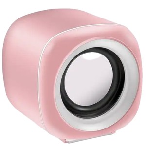 Autre enceinte Bluetooth portable rose, mini enceinte stéréo sans fil pour la maison et le bureau - Product Image 1