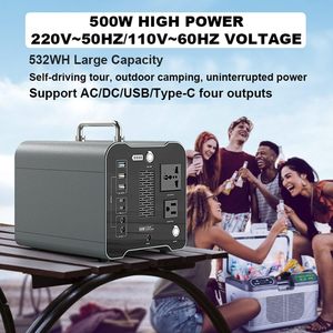 Estación de Energía <span class=keywords><strong>Portátil</strong></span> para el Hogar, <span class=keywords><strong>Batería</strong></span> de Iones de Litio, Generador <span class=keywords><strong>Solar</strong></span>, Almacenamiento de Energía, PD 60W Tipo C QC 3.0, Emergencia, Aire Libre, Camping - Product Image 2