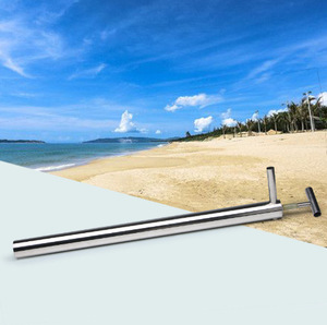 HJY XX01 Nuevo Extractor Portátil de Acero Inoxidable para Camarones, Pescado y Cebo, <span class=keywords><strong>con</strong></span> Bomba para Salsichas Marinas y Cepillo Largo para Playa - Product Image 3