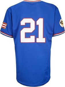 Hombres de Puerto <span class=keywords><strong>Rico</strong></span> # Sudadera de Béisbol Vintage 21, Camiseta Clásica de Béisbol Cosida - Product Image 2
