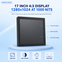 PC Panel Tanpa Kipas 17 Inci 1000nits Intel Core i5 10210U 1280x1024 4:3 Depan IP65 PCAP Touch 2xCOM RS232 LAN