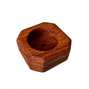Rectangle Wooden Eco Friendly <b>Tea</b> Light Holder Handmade Candle <b>Stand</b> Brown Christmas Decorative Home Decoration Durable - Product Image 1