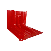 Barrera de Rescate para Inundaciones Directa de Fábrica, Barrera de Agua Combinada de ABS, Ligera, Curva Interna Tipo L, Roja, Impermeable
