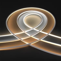 Bande LED néon flexible 24V IP65 en silicone 8x8mm, éclairage avant uniforme, intensité variable, 10W/m, IRC 80, SMD2835, 228 LED/m, pour la maison
