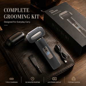 <span class=keywords><strong>Rasoir</strong></span> électrique pour homme, 1200 mAh, rechargeable par USB-C, écran LED, verrouillage <span class=keywords><strong>de</strong></span> voyage, pour le soin personnel, haute qualité - Product Image 4