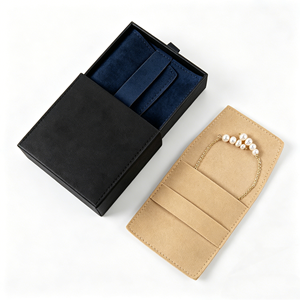Pochettes à bijoux carrées en velours avec logo personnalisé, design à bandoulière croisée, pour lunettes de mode et petits accessoires - Product Image 4