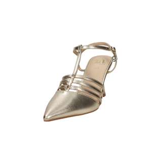 รองเท้าส้นสูงแบบสวม Gold Donna Slingback ส้นสูง 7.5 ซม. ไซส์ 38 สีทองเมทัลลิก ปลายแหลม รองเท้าผู้หญิง - Product Image 5