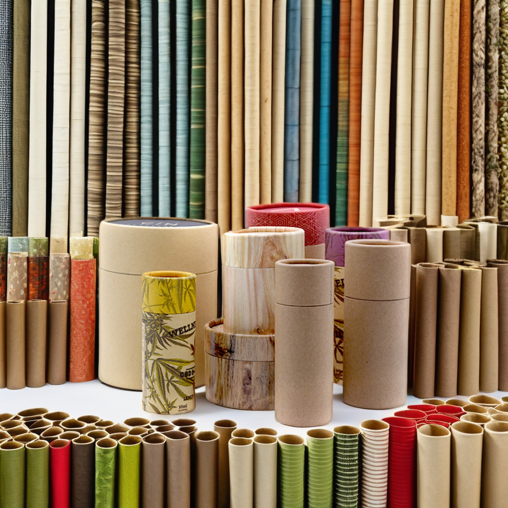 Factory Price Biodegradable Craft Paper Tube with Inner Holder Packaging Customized Size Recycled Materials Gift & Craft Use