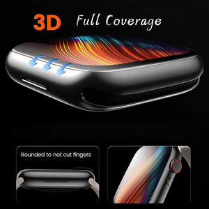 Protection d'écran pour montre intelligente en verre trempé 3D de haute qualité, anti-rayures, ultra-mince, couverture intégrale, installation facile, sans bulles - Product Image 4