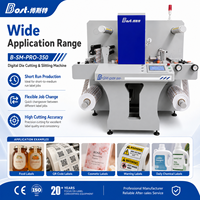 Machine de découpe automatique d'autocollants BOST SM-350pro avec écran tactile PLC, numérique, pour étiquettes en rouleau, entraînement servo haute performance, 100-240V AC