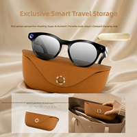 Étui de chargement 2000 mAh, Lunettes intelligentes avec appareil photo 8MP, Traduction IA ChatGPT, Traduction linguistique mondiale