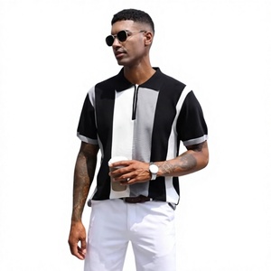 T-shirt polo de golf à séchage rapide pour homme, tissu tricoté à manches courtes et à motif uni, imprimé par sublimation personnalisée, 100% coton - Product Image 4
