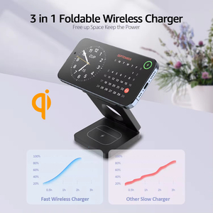 Estación de Carga Inalámbrica 3 en 1: Carga tu Teléfono, Reloj y Auriculares en un Elegante Soporte - Product Image 2