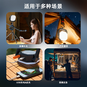 Lámpara de Camping Solar LED Impermeable con Gancho Magnético, Iluminación Portátil de Emergencia para Tiendas de Campaña y Puestos de Venta Ambulantes - Product Image 5