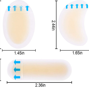 Parches para ampollas, vendas de gel protector impermeables para prevención de ampollas, cojines para dedos, pies, antepié y talón - Product Image 6