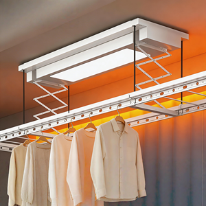 <b>Large</b> balcony indoor fixed straight pole intelligent telescopic ultra-thin electric <b>drying</b> <b>rack</b> - Product Image 1