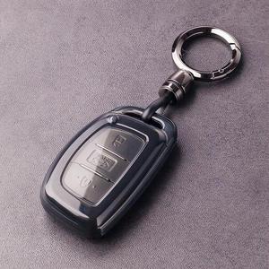 Funda de TPU suave transparente para llavero, compatible con Hyundai Elantra, Misto, Elantra Lingdong, Ix25, <span class=keywords><strong>Verna</strong></span>, Ix35, Sonata 9, disponible para envío transfronterizo. - Product Image 3