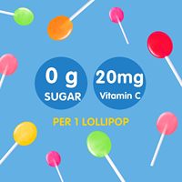 DC24 Vitamin C Fruit Flavored Lollipops B2B Wholesale / Private Label Sugar-Free & Tooth-Friendly Hard Candy
