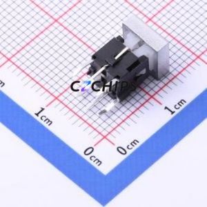 TPB01-101L1S16 Tactile Switch Through hole Component (THT) Switch Rectangle Button Silver - Product Image 2