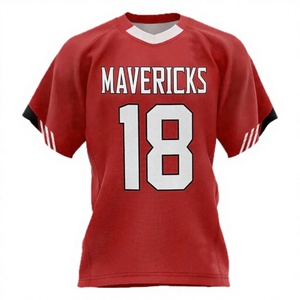 Custom Classic American Football Jersey Breathable <b>Mesh</b> Digital Print <b>Plus</b> <b>Size</b> Quick Dry Street Soccer Team Short Sleeves - Product Image 2