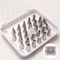Kit de décoration de gâteaux professionnel 26 pièces, embouts de pâtisserie en acier inoxydable, ensemble de douilles avec connecteur pour mariage, anniversaire, fête