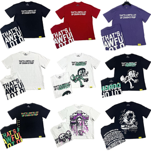 Nuova Collezione di Magliette con Stampa 'THAT'S a AWFUL LOT of COUGH SYRUP', <span class=keywords><strong>Abbigliamento</strong></span> Maschile Streetwear in 100% Cotone - Product Image 1