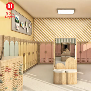 Juegos Infantiles Modernos con Muebles Personalizados e Iluminación LED, Estante de Exhibición de Madera Ecológica - Product Image 2