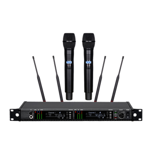 OEM Wholesale EIF AD4D-2 Dual Channel <b>Wireless</b> <b>Microphone</b> Clear Voice & Light-weight with Dynamic & Condenser for Singing - Product Image 1