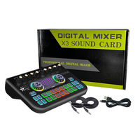 Nouvelle carte son audio professionnelle USB X3 avec fonction sans fil et suppression du bruit pour la diffusion de spectacles en ligne sur TikTok