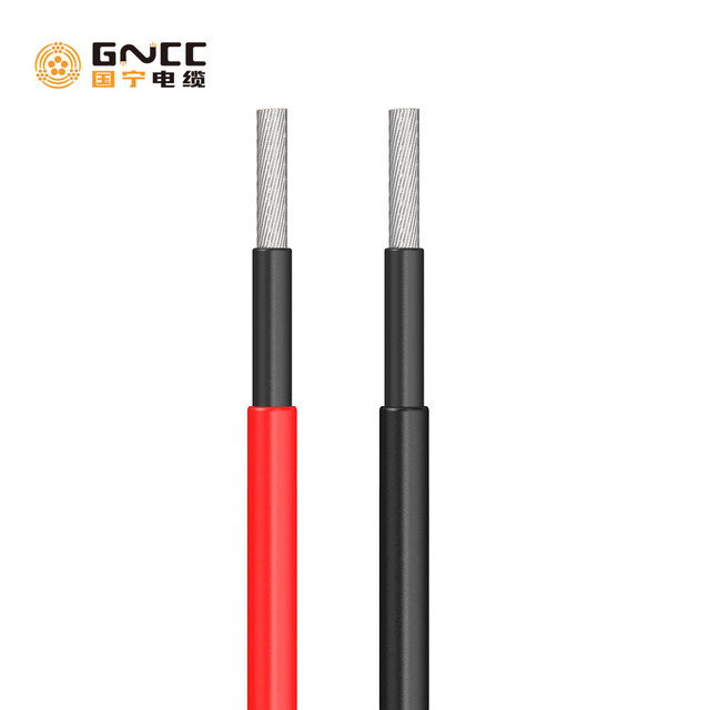 Guoning PV Solar DC Cable 4mm2 6mm2 10mm2 1500V TUV Flexible Tinned Copper UV Resistant for Solar Panels