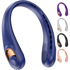 Enfriador de Cuello Inteligente con Pantalla, Carga USB, Flujo de Aire por Turbina, Flexible, Silencioso, Portátil, para Deportes y Correr, Venta al Por Mayor de Fábrica - Product Image 1