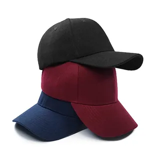 2021年6パネルコットンアクリル刺繍ロゴ野球帽カスタムデザイン