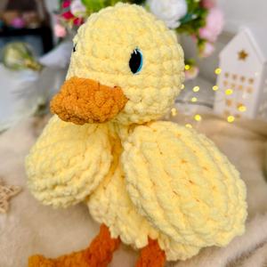 Haute Qualité Crochet Canard Snuggler Bébé Beau Cadeau Crochet Animal Snuggler Animal En Peluche Crochet Mallard Snuggler - Product Image 1