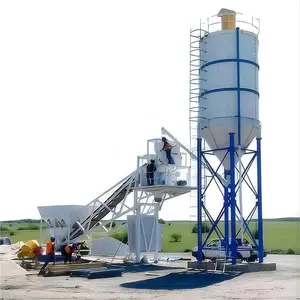 No Foundation Quick Installation Low Cost Of Portable Full Automatic Dry Nigeria 25Cbm Mobile Ready Mix Concrete Plant For Sale
