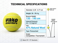 Pelota de Pádel Edición Pro OEM con Logotipo Personalizado, Fieltro Premium Presurizado para Partidos, Torneos, Clubes, Venta al Por Mayor, Fabricantes y Compradores de Marca