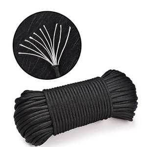 Abrazadera para cuerda de tienda de campaña con gancho de resorte para toldo de tienda de campaña al aire libre, tela Oxford, núcleo de 6 mm - Product Image 2