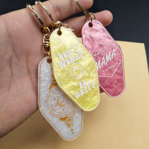 Targhetta Acrilica Personalizzata ODM con Design Cartoon, Leggera, Ovale, Trasparente, con Stampa Marmorizzata e Incisione - Product Image 3